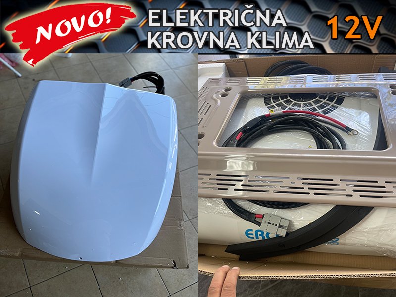 Auto klime Dača - električna krovna klima 12V